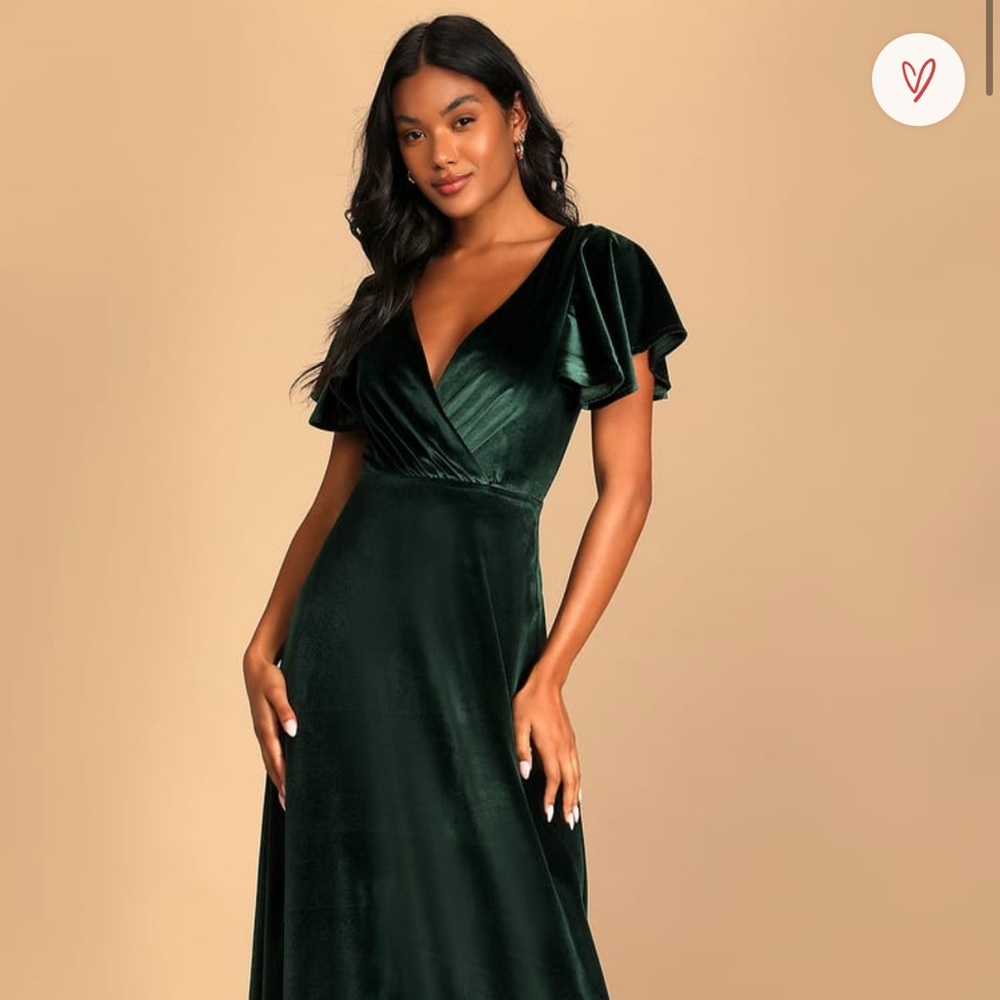 lulus flutter sleeve maxi dress